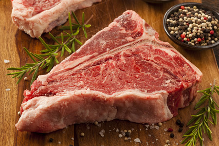 fresh steak - t-bone