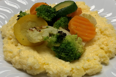 Cheese Grits With Roasted Vegetables – 3 Lb Pan