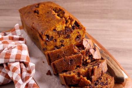 Baker Chad’s Pumpkin Bread with Chocolate Chips (Seasonal)